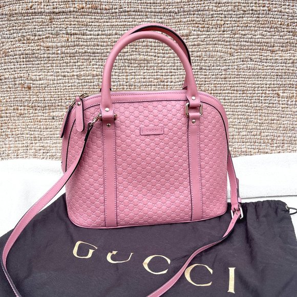 GG Microguccissima Mini Dome Bag Soft Pink - Picture 1 of 11